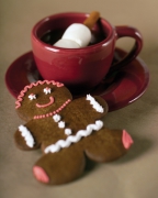 gingerbread;cookie;girl;mug;hot-chocolate;marsmellows;winter;hot-drink;holiday;cookie-decorating;kids;children;food;fun;activity;baking